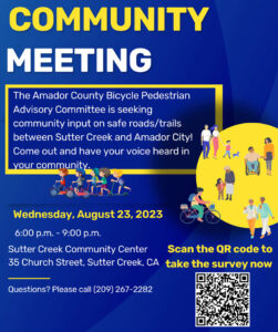 amador community meeting poster